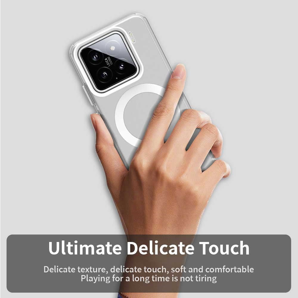 For Xiaomi 15 Pro Case Magnetic Case Skin Touch Matte Anti Drop TPU + PC Phone Back Cover