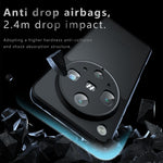 For Oppo Find X8 Ultra 5G Case Skin-Touch TPU + PC Matte Phone Back Cover, Transparent Black