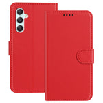Til Samsung Galaxy A34 5G Læder Cover Pung Stativ Ensfarvet Anti-fald Telefoncover