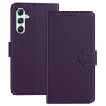 Til Samsung Galaxy A34 5G Læder Cover Pung Stativ Ensfarvet Anti-fald Telefoncover