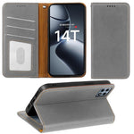 For Xiaomi 14T Case Wallet RFID Blocking Leather Phone Cover Strong Magnetic Closure