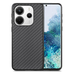For Xiaomi Redmi Note 14 5G Case Carbon Fiber Texture PU+PC+TPU Phone Back Cover
