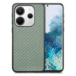 For Xiaomi Redmi Note 14 5G Case Carbon Fiber Texture PU+PC+TPU Phone Back Cover