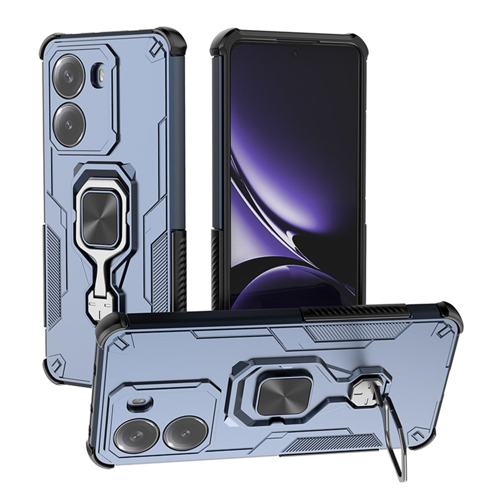 For Xiaomi Poco X7 Pro 5G  /  Redmi Turbo 4 5G Case Rotatable Ring Kickstand PC + TPU Shockproof Phone Cover