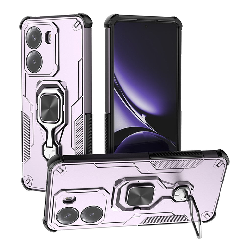 For Xiaomi Poco X7 Pro 5G  /  Redmi Turbo 4 5G Case Rotatable Ring Kickstand PC + TPU Shockproof Phone Cover