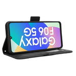Til Samsung Galaxy F06 5G / M06 5G Læder Cover Telefon Pung Etui med Flere Kortlommer