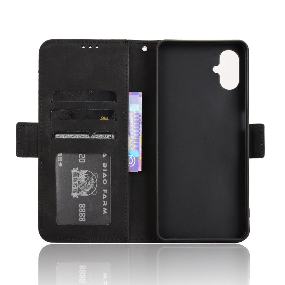 Til Samsung Galaxy F06 5G / M06 5G Læder Cover Telefon Pung Etui med Flere Kortlommer