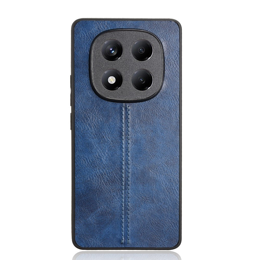 For Xiaomi Redmi Note 14 Pro 4G Case Cowhide Texture Leather + TPU + PC Phone Cover Stitching Line