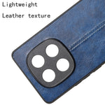 For Xiaomi Redmi Note 14 Pro 4G Case Cowhide Texture Leather + TPU + PC Phone Cover Stitching Line
