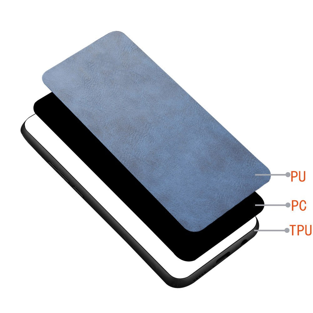 For Xiaomi Redmi Note 14 Pro 4G Case Cowhide Texture Leather + TPU + PC Phone Cover Stitching Line