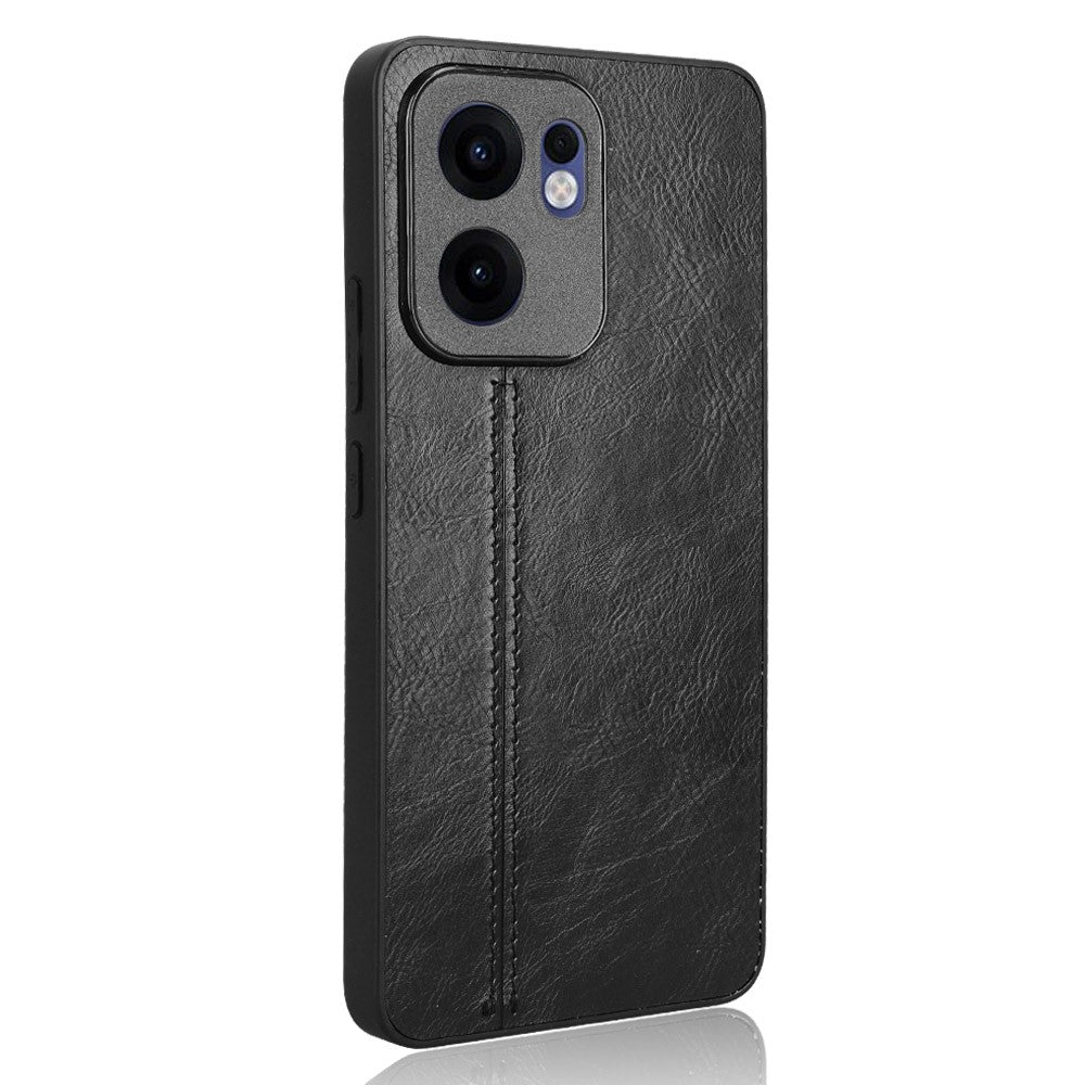 Oppo Reno13 F 5G (Reno 13 FS 5G) / 4G Skal Kohudstruktur Läder + TPU + PC mobilskal Sömnadslinje