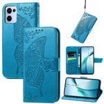 For Oppo Reno13 5G (Global) Case with Strap Butterfly Pattern PU Leather Wallet Phone Cover