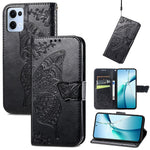 For Oppo Reno13 5G (Global) Case with Strap Butterfly Pattern PU Leather Wallet Phone Cover