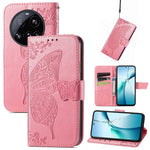 For Xiaomi 15 Ultra Case with Strap Butterfly Pattern PU Leather Wallet Phone Cover