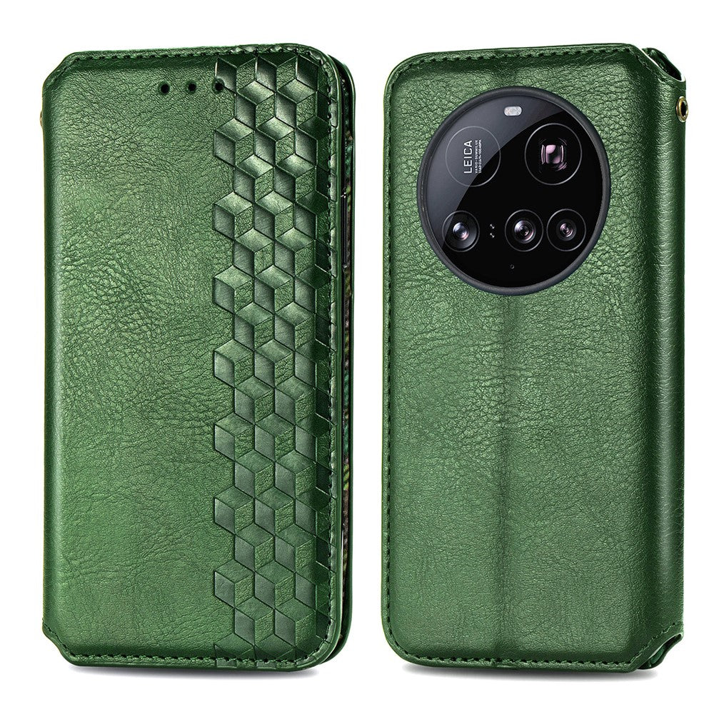 For Xiaomi 15 Ultra Case Rhombus Imprint PU Leather Wallet Phone Cover