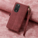 For Huawei nova 13 Pro 5G Zipper Wallet Case Geometry Lines Leather Phone Cover with Strap