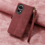 For Huawei nova 13 5G Zipper Wallet Case Geometry Lines Leather Phone Cover with Strap