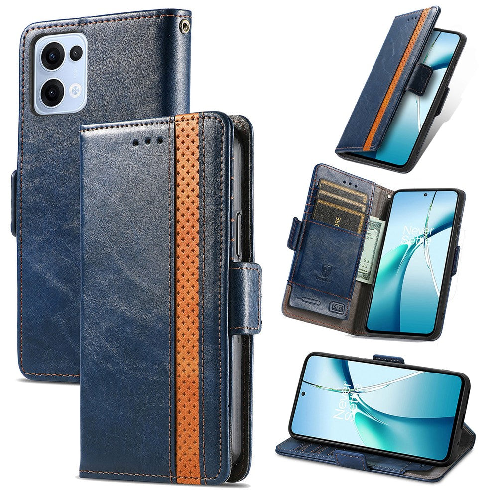 CASENEO For Oppo Reno13 5G (Global) Phone Cases  PU Leather Cover Stand with RFID Blocking Wallet