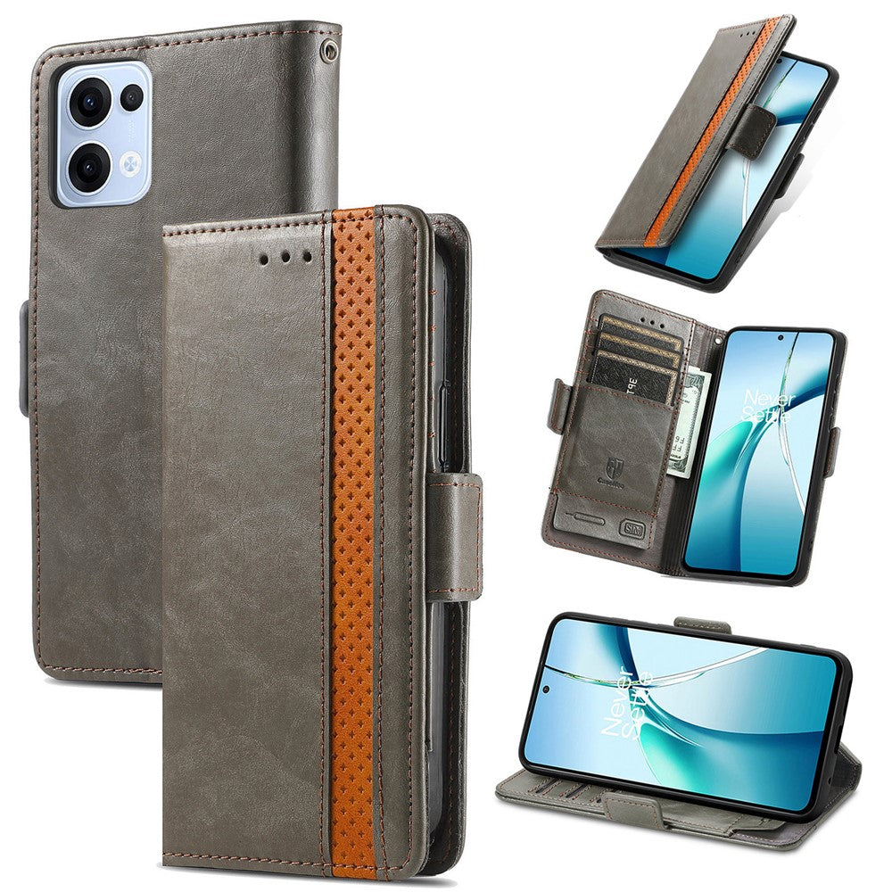 CASENEO For Oppo Reno13 5G (Global) Phone Cases  PU Leather Cover Stand with RFID Blocking Wallet