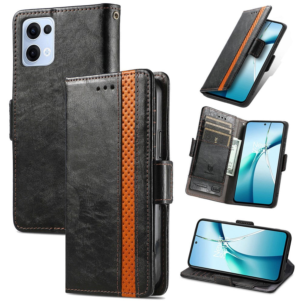 CASENEO For Oppo Reno13 5G (Global) Phone Cases  PU Leather Cover Stand with RFID Blocking Wallet