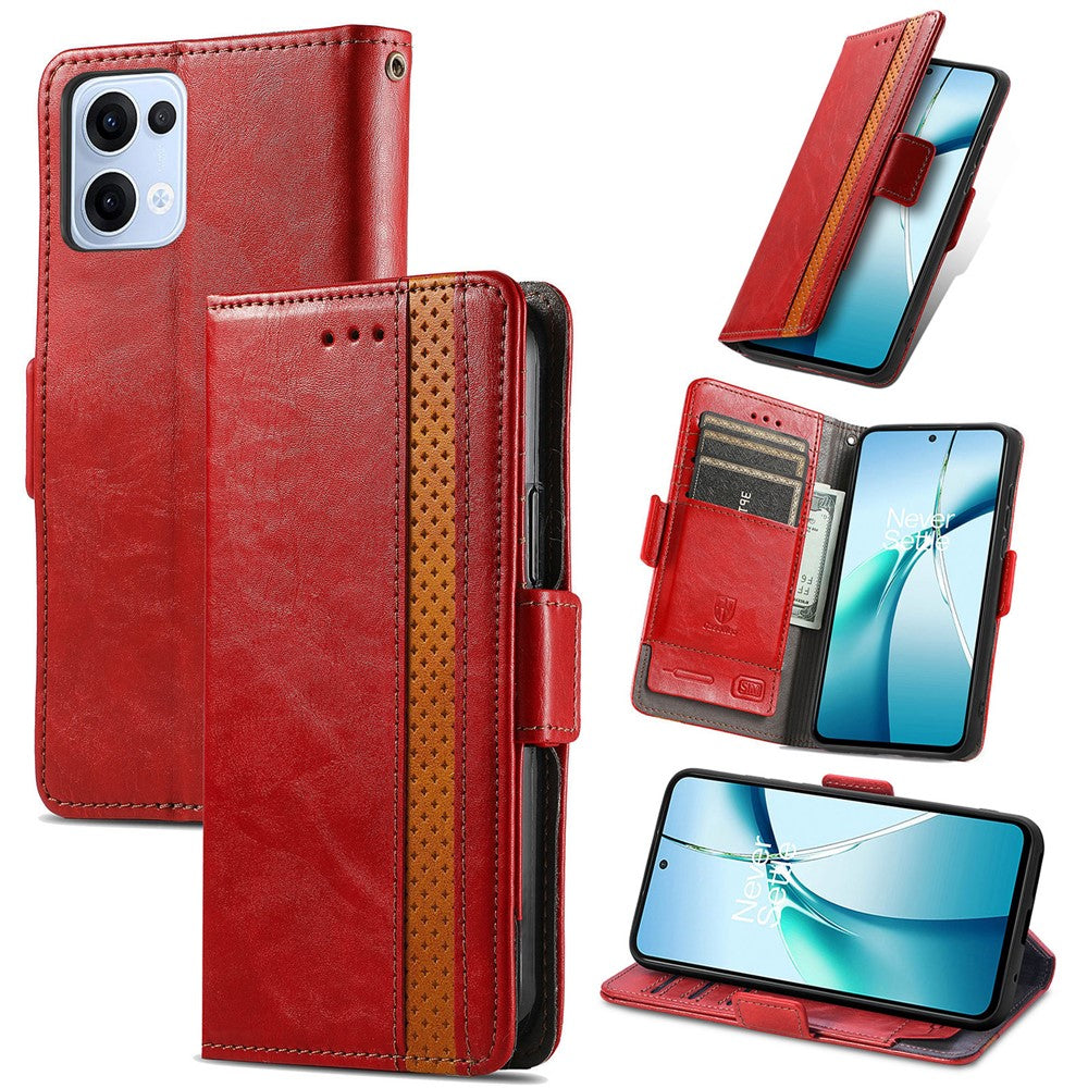 CASENEO For Oppo Reno13 5G (Global) Phone Cases  PU Leather Cover Stand with RFID Blocking Wallet