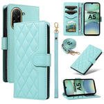 For Xiaomi Redmi A5 NFC (EU) (173.45mm) Wallet Case Rhombus Leather Phone Cover with Strap