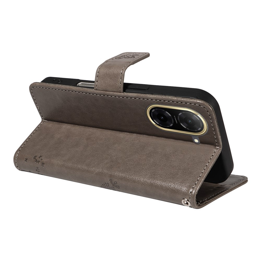 For Xiaomi Redmi A5 NFC (EU) (173.45mm) Phone Case with Stand Cat Tree Pattern Leather Wallet Mobile Cover