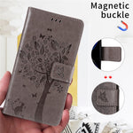 For Xiaomi Redmi A5 NFC (EU) (173.45mm) Phone Case with Stand Cat Tree Pattern Leather Wallet Mobile Cover