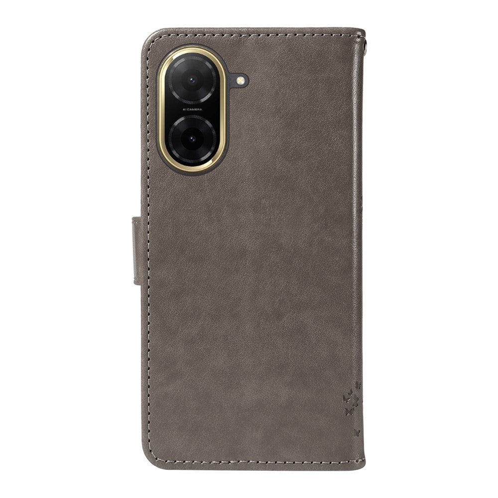 For Xiaomi Redmi A5 NFC (EU) (173.45mm) Phone Case with Stand Cat Tree Pattern Leather Wallet Mobile Cover