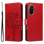 For Xiaomi Redmi A5 NFC (EU) (173.45mm) Phone Case with Stand Cat Tree Pattern Leather Wallet Mobile Cover