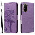 For Xiaomi Redmi A5 NFC (EU) (173.45mm) Phone Case with Stand Cat Tree Pattern Leather Wallet Mobile Cover