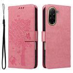 For Xiaomi Redmi A5 NFC (EU) (173.45mm) Phone Case with Stand Cat Tree Pattern Leather Wallet Mobile Cover