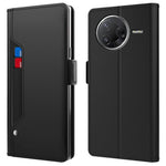 For Xiaomi Poco F7 Pro 5G / Redmi K80 5G Case Stand PU Leather Phone Cover Card Holder Mirror