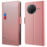 For Xiaomi Poco F7 Pro 5G / Redmi K80 5G Case Stand PU Leather Phone Cover Card Holder Mirror