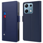 For Xiaomi Redmi Note 14S 4G Case Stand PU Leather Phone Cover Card Holder Mirror