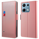 For Xiaomi Redmi Note 14S 4G Case Stand PU Leather Phone Cover Card Holder Mirror