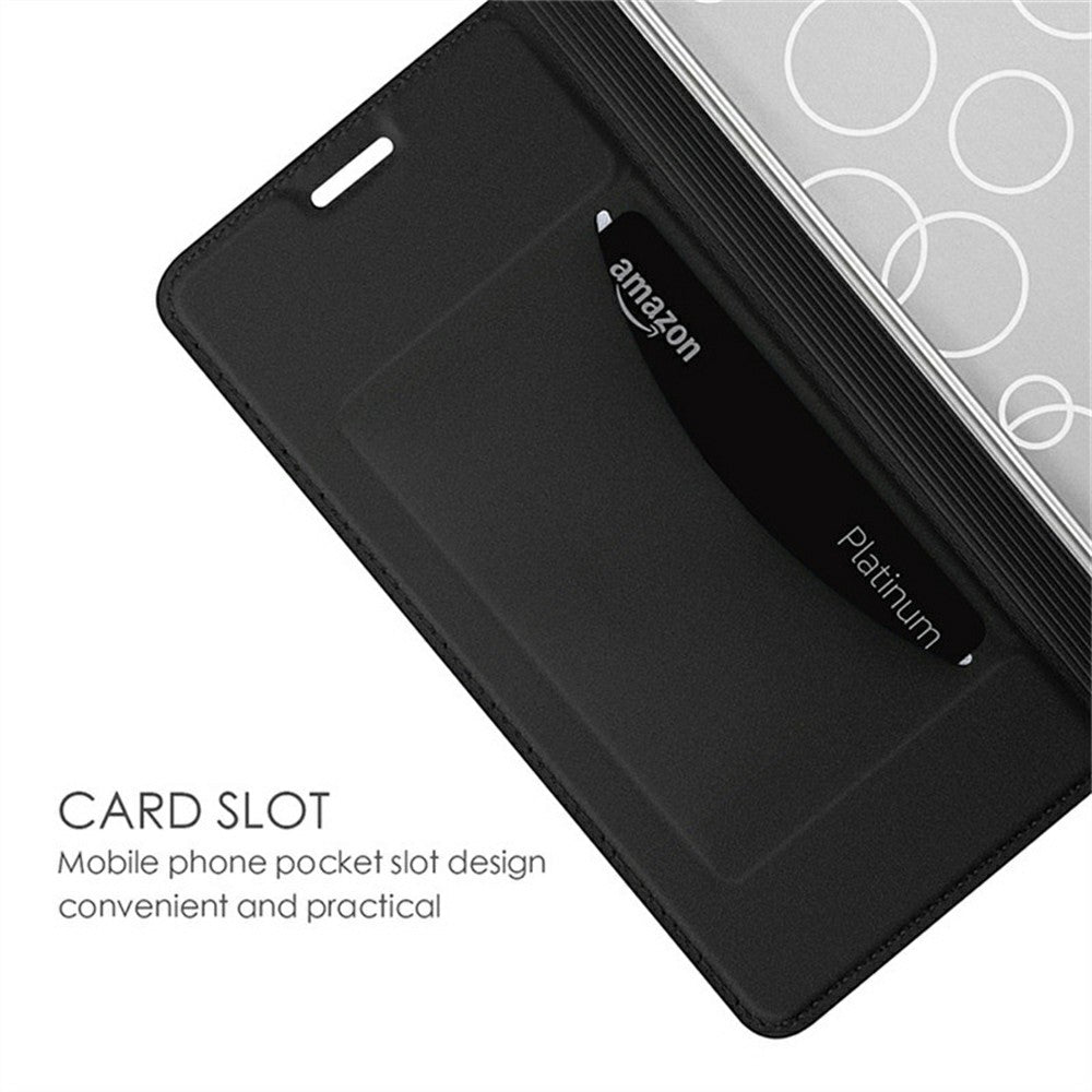 For Xiaomi Redmi Note 14S 4G Case PU Leather Phone Cover with Card Holder Stand