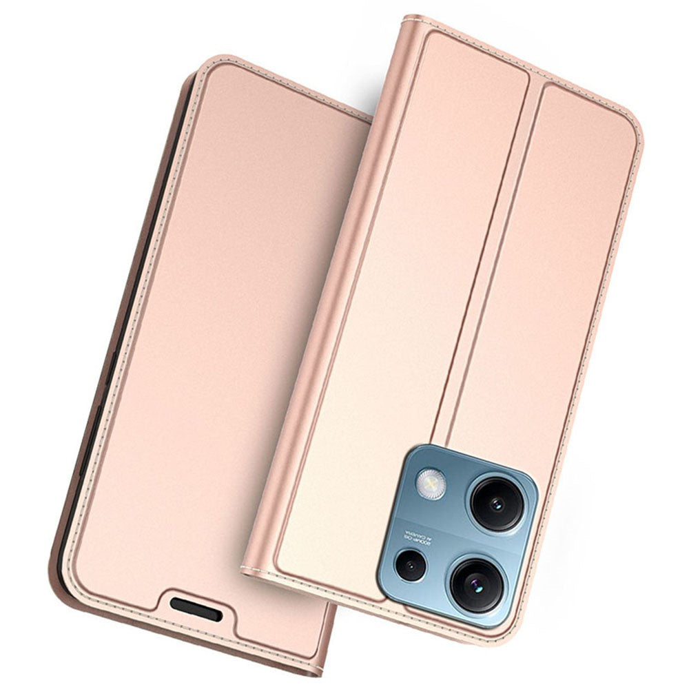 For Xiaomi Redmi Note 14S 4G Case PU Leather Phone Cover with Card Holder Stand
