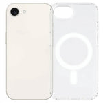 WANLONFENG LM Series For iPhone 17e / 16e Clear Phone Case Compatible with MagSafe with Screen Film (Big Lens Hole)