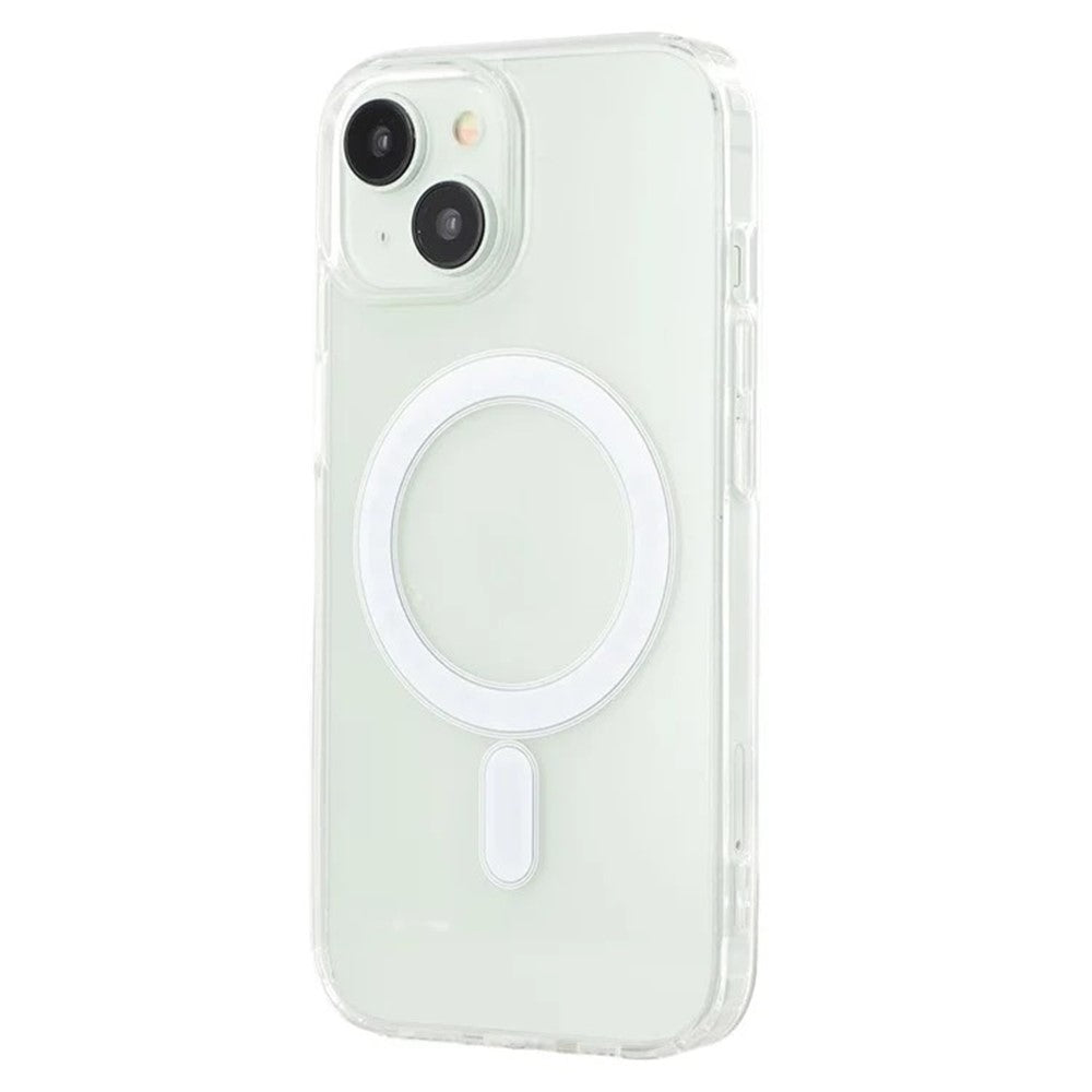 WANLONFENG LM Series For iPhone 15 Clear Phone Case Compatible with MagSafe with Screen Protector (Big Lens Hole)