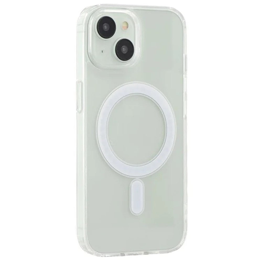 WANLONFENG LM Series For iPhone 15 Clear Phone Case Compatible with MagSafe with Screen Protector (Big Lens Hole)