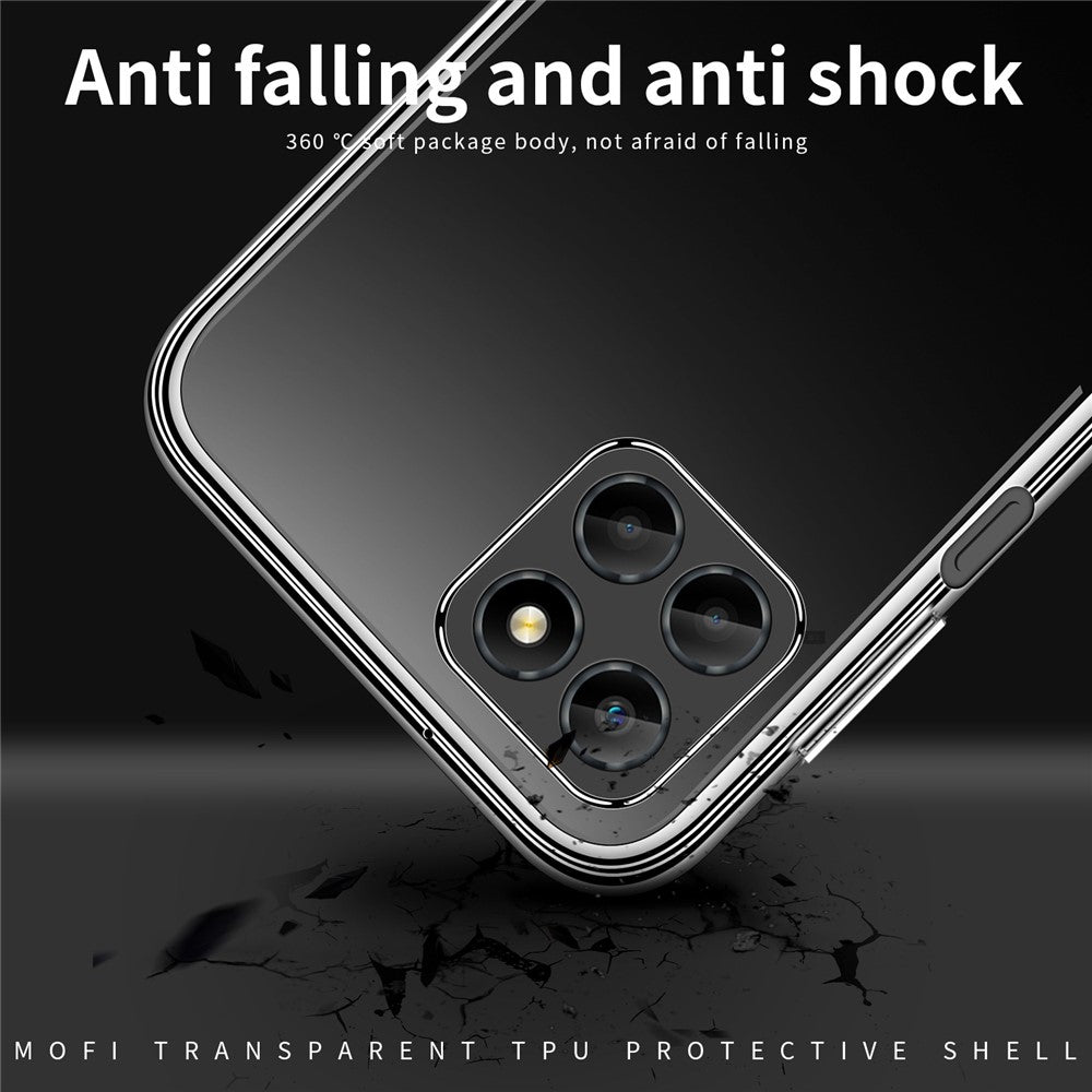 MOFI for Honor X8 5G Bump Proof TPU Shell, Clear Crystal Non-Yellowing Case Protective Phone Cover