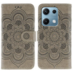 For Xiaomi Redmi Note 14S 4G / Note 13 Pro 4G / Poco M6 Pro 4G Case PU Leather Mandala Imprinted Design Wallet Phone Cover