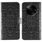 For Xiaomi Poco C61 4G / Redmi A3 4G Case PU Leather Mandala Imprinted Design Wallet Phone Cover