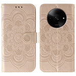 For Xiaomi Poco C61 4G / Redmi A3 4G Case PU Leather Mandala Imprinted Design Wallet Phone Cover