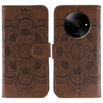 For Xiaomi Poco C61 4G / Redmi A3 4G Case PU Leather Mandala Imprinted Design Wallet Phone Cover