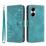For Xiaomi Redmi Turbo 4 5G / Xiaomi Poco X7 Pro 5G Leather Wallet Case Butterfly Flower Imprinted Phone Cover with Strap