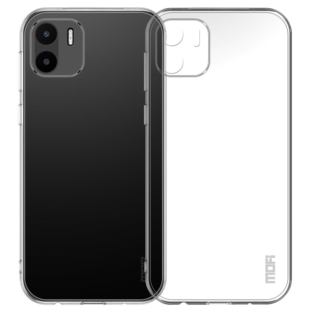 MOFI for Xiaomi Redmi A1 4G / A2 4G Protective Phone Cover, Scratch Proof Clear Crystal TPU Shell Not-Yellowing Case