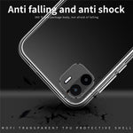 MOFI for Xiaomi Redmi A1 4G / A2 4G Protective Phone Cover, Scratch Proof Clear Crystal TPU Shell Not-Yellowing Case