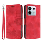 For Xiaomi Poco X6 5G / Xiaomi Redmi Note 13 Pro 5G Leather Wallet Case Butterfly Flower Imprinted Phone Cover with Strap